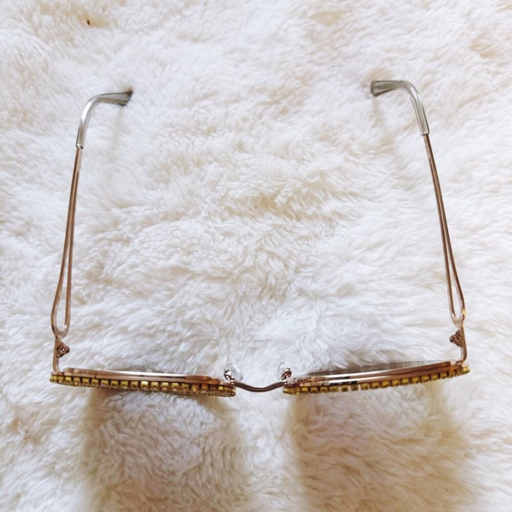 Avelina Black & Blue Crystal Embellished Sunglasses - Picture 6 of 10